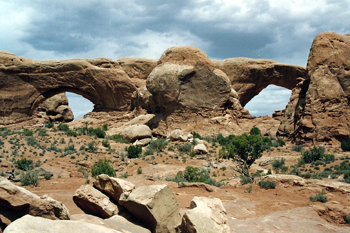 North Window und South Window im Arches National Park (10. Mai)