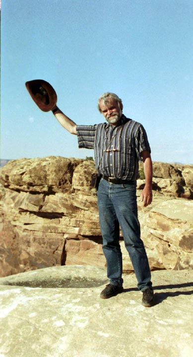 Herwig am Colorado River Overlook im Canyonlands National Park (12. Mai)
