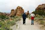 Herwig und ich im Devils Garden im Arches National Park (10. Mai)