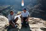 Papa und ich am Colorado River Overlook im Canyonlands National Park (12. Mai)