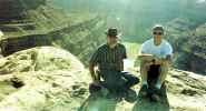 Herwig und ich am Colorado River Overlook im Canyonlands National Park (12. Mai)