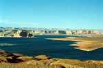 Lake Powell mit Wahweap Marina, Castle Rock und Antelope Island (14. Mai)