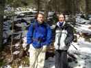 Andreas und Carmen bei der Vereinigung des Turmsteigs mit dem Wanderweg