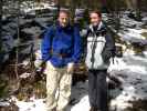 Andreas und Carmen bei der Vereinigung des Turmsteigs mit dem Wanderweg