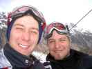 Ich und Markus auf der Bodenalpbahn (20. Apr.)