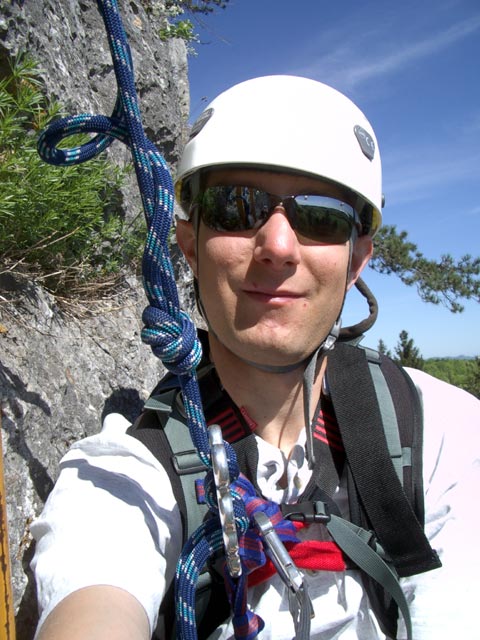 Währingersteig: Ich auf der Leiter