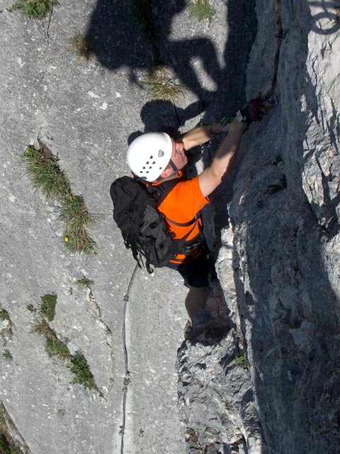 Daniel in der Querung nach der Platte