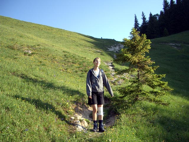 Katrin unterhalb der Riffel (31. Mai)