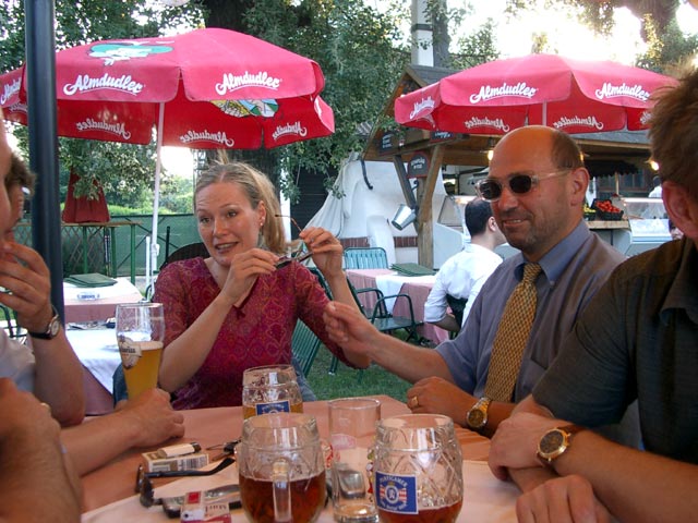 Katharina und Hans-Christian in der Alten Kaisermühle