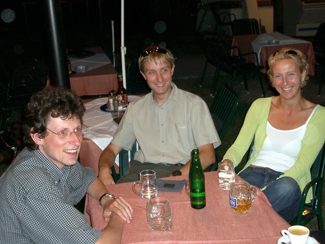 Erwin, ich und Andrea in der Alten Kaisermühle