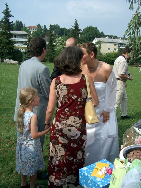 Michaela, Erwin, Maria, Christian und Brigitte im Pfarrzentrum Rodaun