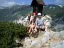 Haidsteig: Ich, Carmen und Andreas bei der Madonna, 1.585 m