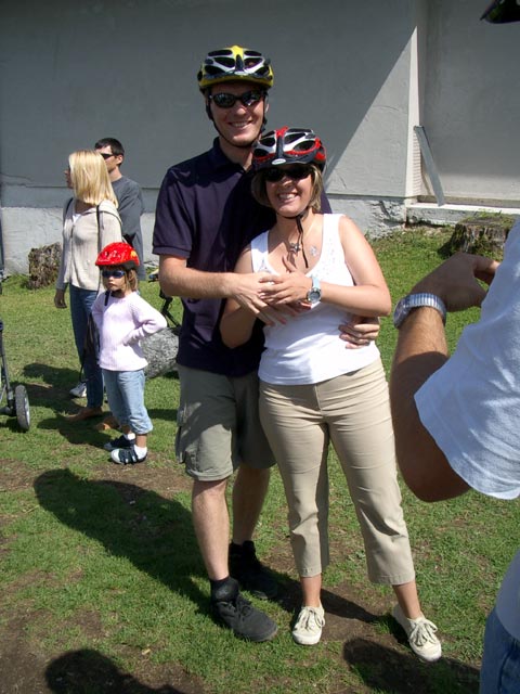 Daniel und Doris bei der Bergstation des Sessellifts (21. Juni)