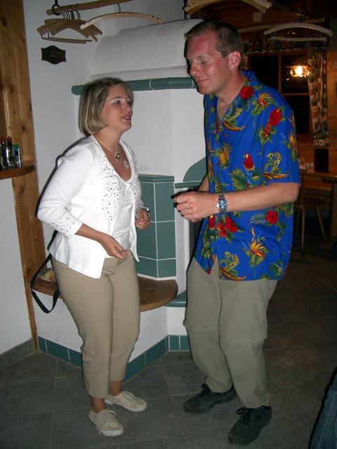 Doris und Daniel im Schutzhaus Teichhütte (21. Juni)