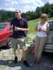 Daniel und Doris am Parkplatz der Eibl-Lifte (21. Juni)