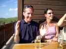 Daniel und Bettina vor dem Schutzhaus Teichhütte (21. Juni)