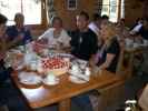 Marco, Daniel, Doris, Alexander und Doris im Schutzhaus Teichhütte (22. Juni)