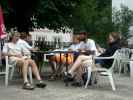 Ich, ?, Markus, Michael, Albin und Irene im Landgasthof Taverne