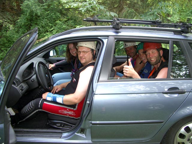 Katharina, Georg, Ernst, Monika und Helmut in Waidach (9. Juli)