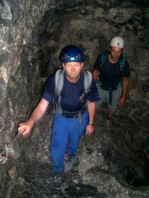 Helmut und Ernst im Cellon-Stollen (10. Juli)