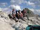 Josef, ich und Ernst am Roten Turm, 2.702 m (7. Juli)