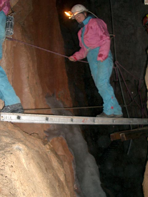 Irene in der Dachsteinhöhle (18. Juli)