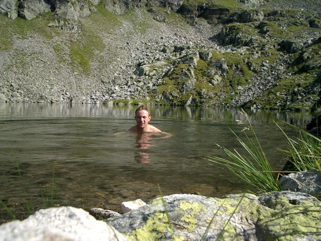 Ich im Kaltenbachsee (11. Aug.)