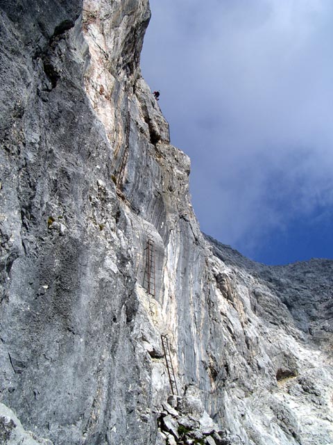 Bert-Rinesch-Steig: 2. senkrechter Steilaufschwung (23. Aug.)