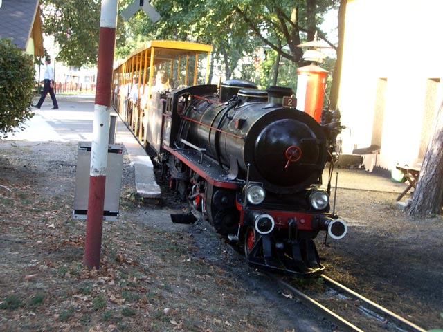 Dampflokomotive 'Grete' in der Station Riesenrad