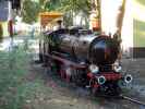 Dampflokomotive 'Grete' bei der Ausfahrt aus der Station Riesenrad