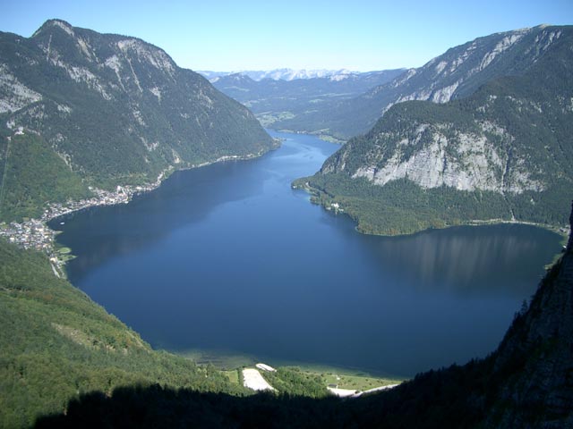 Hallstätter See vom Seewand-Klettersteig aus