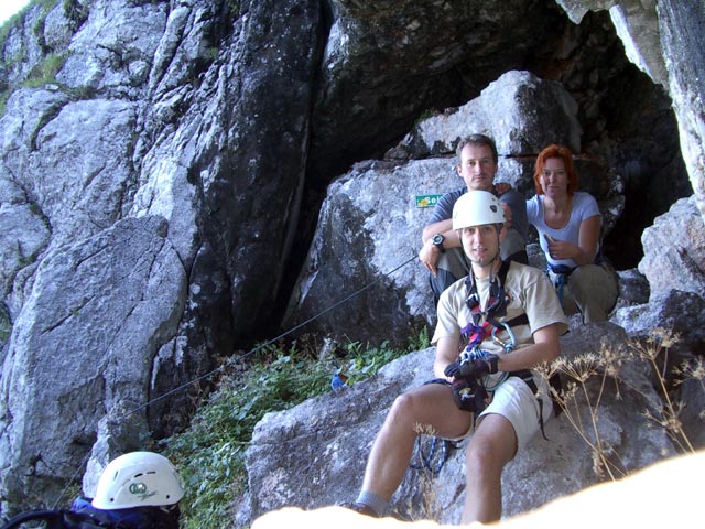 Erich, Claudia und ich beim Punkt 1881