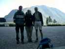 Erich, Claudia und ich am Parkplatz des Strandbads Hallstatt