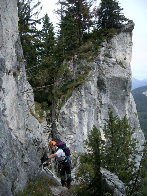 Leadership-Klettersteig: Erich am Grat