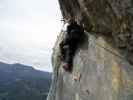 Klettersteig Ewige Wand: Erich im Einstieg