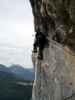 Klettersteig Ewige Wand: Erich im Einstieg