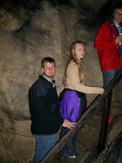 Markus, Regina und Andre in der Paulinenhöhle