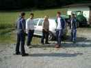 Gerald, Christian, Regina, Andre und Markus am Parkplatz der Eibl-Lifte