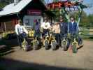 Christian, Gerald, ich, Regina, Markus und Andre bei der Bergstation des Sessellifts