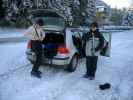 Andreas und Carmen am Parkplatz