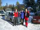 Ich, Carmen, Andreas und Michael am Parkplatz