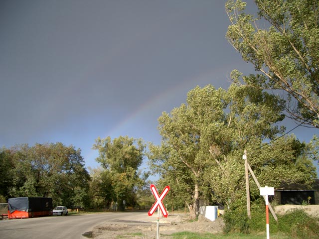 Regenbogen über Breitenlee (9. Okt.)