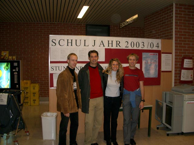 Markus, Mario, Angela und ich