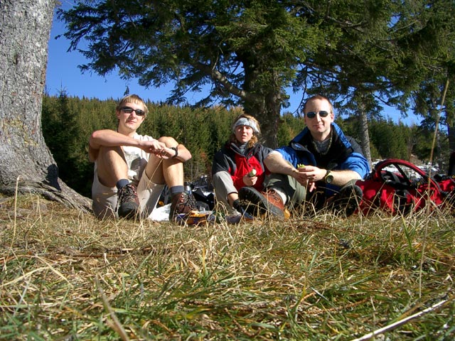 Ich, Sonja und Christoph auf der Knofeleben