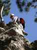 Grafenbergsteig: Andreas in der 5. Seillänge