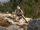 Grafenbergsteig: Michael in der Grafenbergplatte (9. Seillänge)