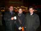 Hans-Christian, Erwin und Katrin am Altwiener Christkindlmarkt