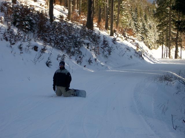 Markus auf der Brachkogelabfahrt
