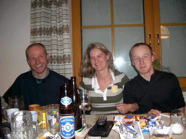 Thomas, Sandra und Christoph im Alois Günther Haus, 1.782 m (31. Dez.)