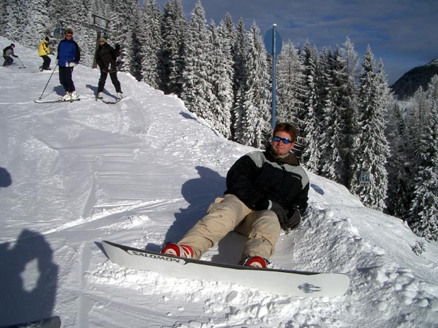 Markus auf der Abfahrt vom Ro&szlig;kopf nach Zauchensee (4. J&auml;n.)